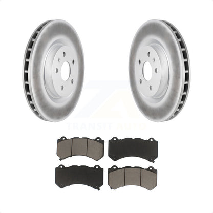 [Avant] Kit de disque (revêtu) et plaquette (céramique) de frein pour 2014 Chevrolet Camaro ZL1 KGC-100283 par Transit Auto