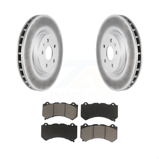 [Avant] Kit de disque (revêtu) et plaquette (céramique) de frein pour 2014 Chevrolet Camaro ZL1 KGC-100283 par Transit Auto