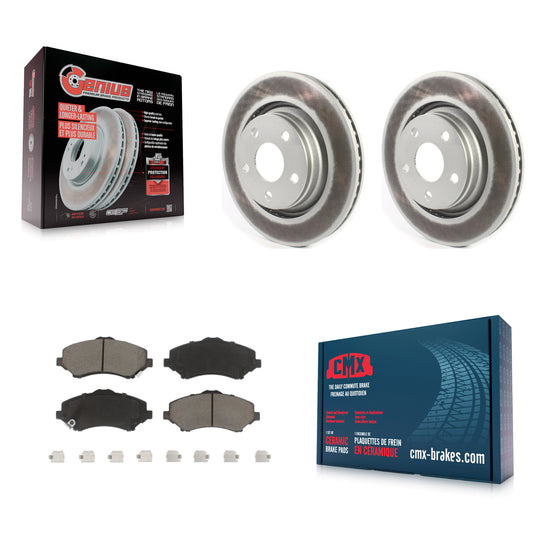 [Avant] Kit de disque (revêtu) et plaquette (céramique) de frein pour Jeep Wrangler JK avec 332mm Diameter Rotor KGC-100286