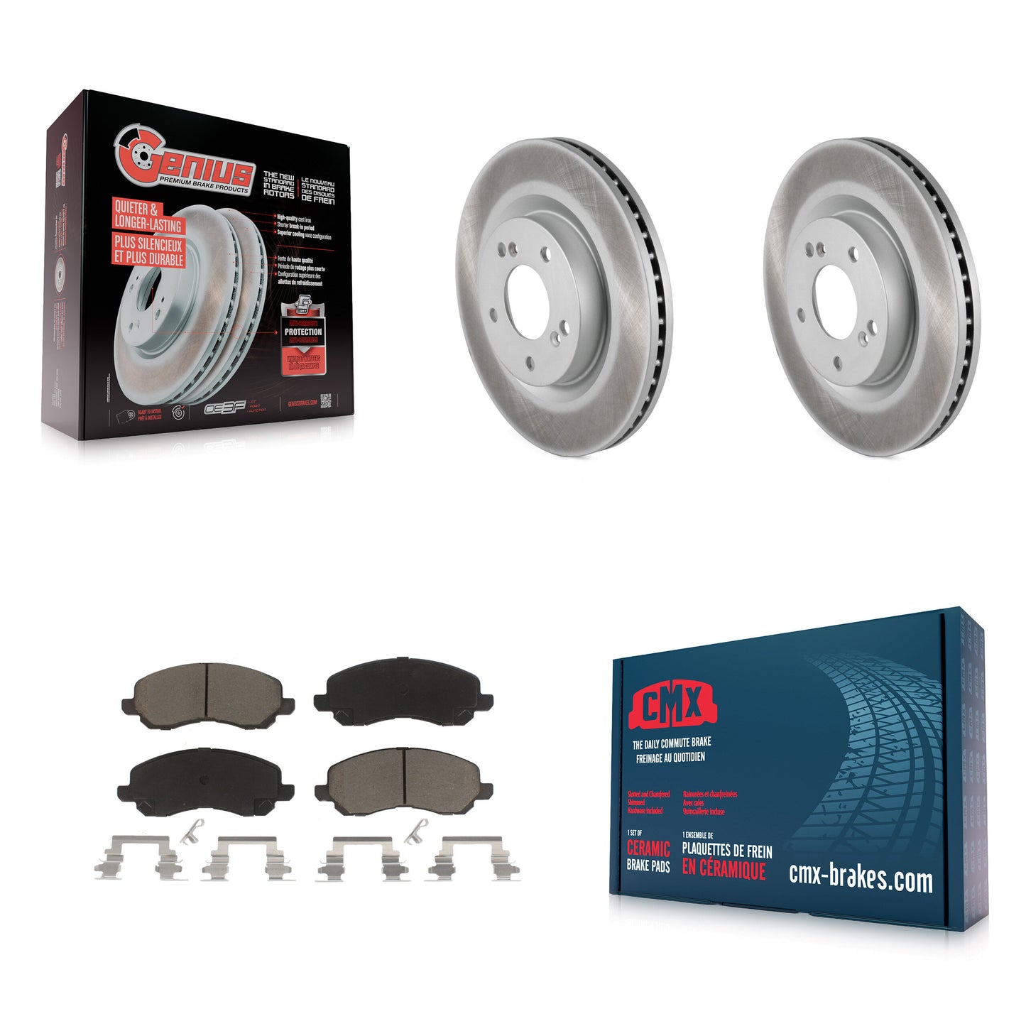 [Avant] Kit de disque (revêtu) et plaquette (céramique) de frein pour Mitsubishi Galant Eclipse KGC-100300