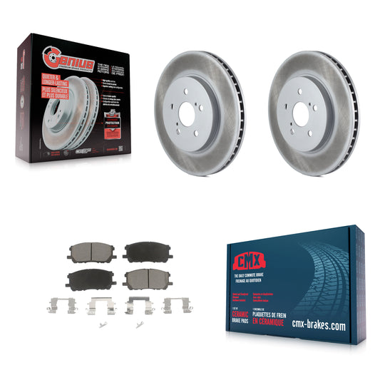 [Avant] Kit de disque (revêtu) et plaquette (céramique) de frein pour Lexus Toyota Highlander RX350 RX330 RX400h KGC-100303