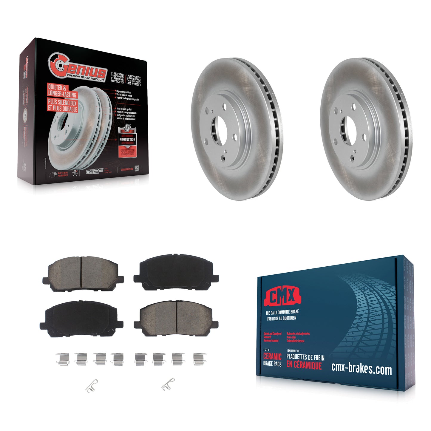 [Avant] Kit de disque (revêtu) et plaquette (céramique) de frein pour Toyota Highlander KGC-100304