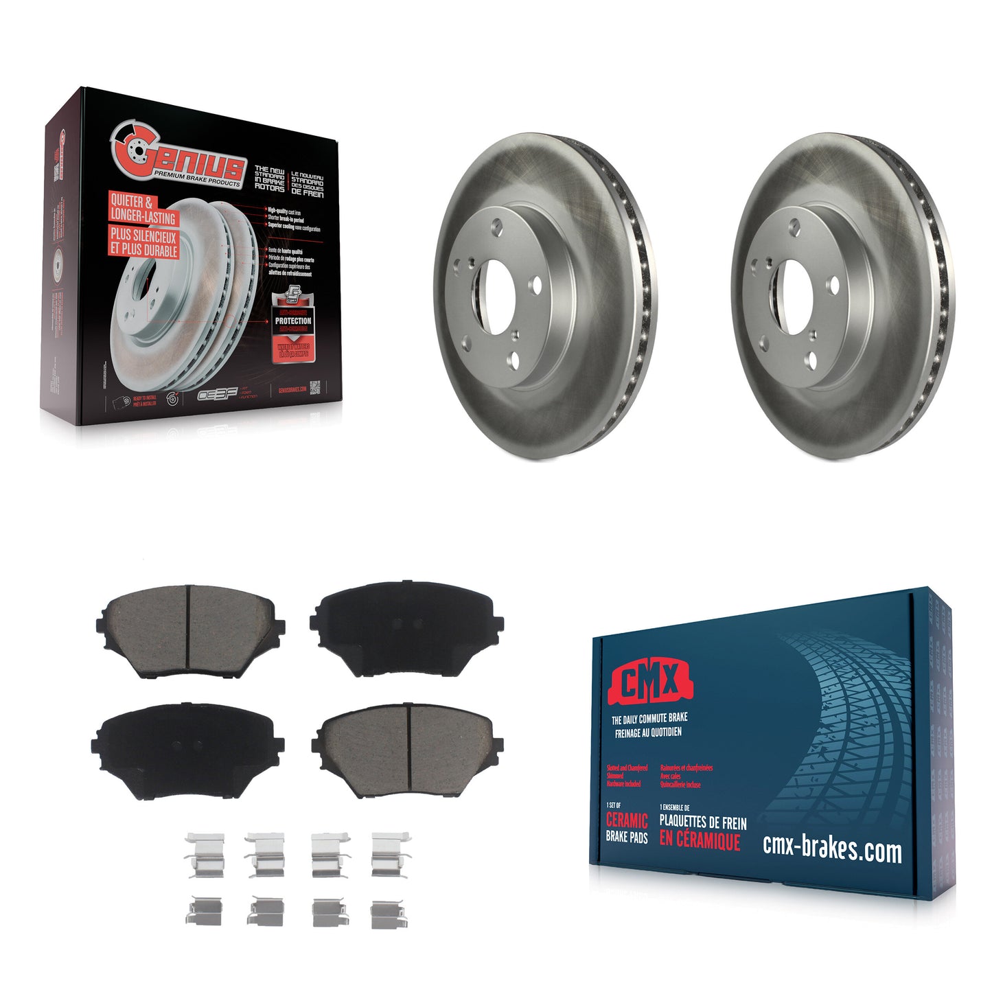 [Avant] Kit de disque (revêtu) et plaquette (céramique) de frein pour Toyota RAV4 KGC-100321