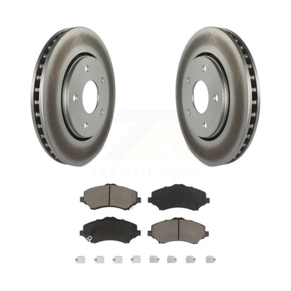 [Avant] Kit de disque (revêtu) et plaquette (céramique) de frein pour Dodge Grand Caravan Chrysler Town & Country Journey Volkswagen Routan Ram C/V KGC-100322 par Transit Auto