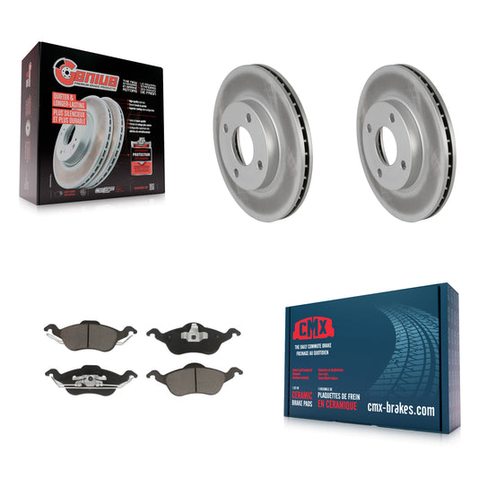[Avant] Kit de disque (revêtu) et plaquette (céramique) de frein pour Ford Focus KGC-100329