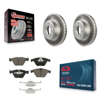 [Avant] Kit de disque (revêtu) et plaquette (céramique) de frein pour BMW 530i 528i 525i 530xi 535xi xDrive 535i 528xi 525xi KGC-100335