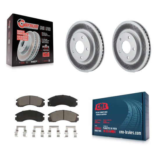 [Avant] Kit de disque (revêtu) et plaquette (céramique) de frein pour 2000 Mitsubishi Eclipse 3.0L KGC-100336