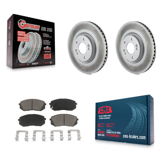 [Avant] Kit de disque (revêtu) et plaquette (céramique) de frein pour Hyundai Tucson Sonata Kia Cadenza KGC-100352