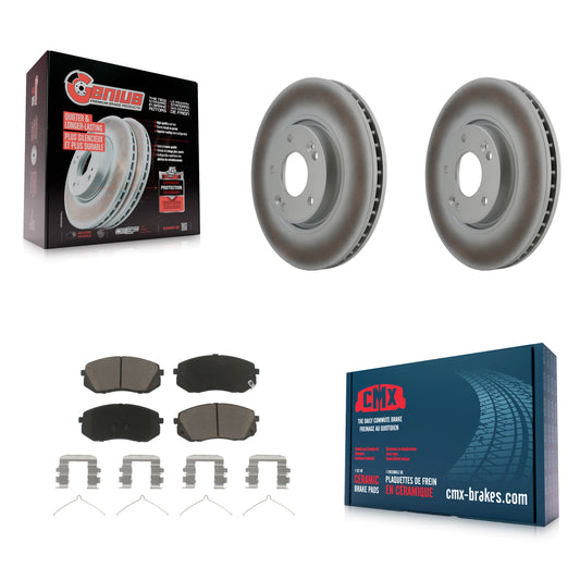 [Avant] Kit de disque (revêtu) et plaquette (céramique) de frein pour 2016 Hyundai Sonata FULL HYBRID EV-GAS (FHEV) engine KGC-100358