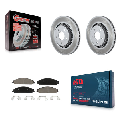 [Avant] Kit de disque (revêtu) et plaquette (céramique) de frein pour Ford Five Hundred Freestyle Taurus Mercury Montego X Sable KGC-100359