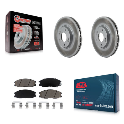 [Avant] Kit de disque (revêtu) et plaquette (céramique) de frein pour Kia Amanti Hyundai XG350 KGC-100374