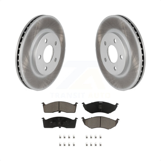 [Avant] Kit de disque (revêtu) et plaquette (céramique) de frein pour Neon Dodge Plymouth Chrysler SX 2.0 KGC-100375 par Transit Auto