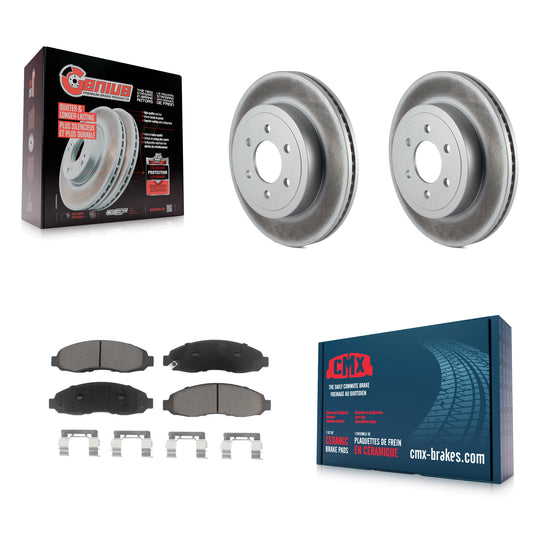[Avant] Kit de disque (revêtu) et plaquette (céramique) de frein pour 2003-2004 Dodge Dakota KGC-100378