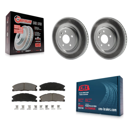 [Avant] Kit de disque (revêtu) et plaquette (céramique) de frein pour 2013 Ford Explorer Sport avec Heavy Duty Brakes KGC-100383