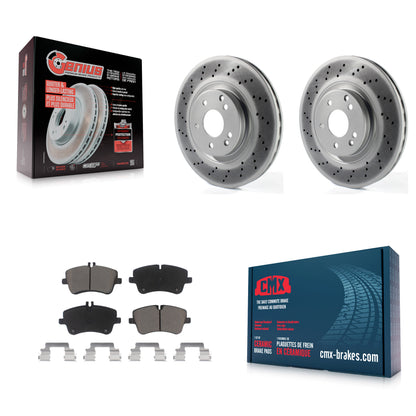 [Avant] Kit de disque (revêtu) et plaquette (céramique) de frein pour Mercedes-Benz SLK280 C320 avec Sport Package KGC-100389