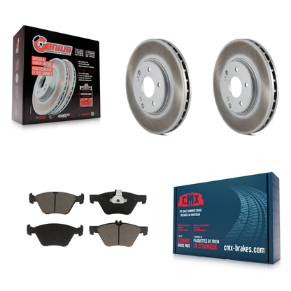 [Avant] Kit de disque (revêtu) et plaquette (céramique) de frein pour Mercedes-Benz E320 Chrysler Crossfire CLK320 CLK430 E430 SLK320 E300 KGC-100390