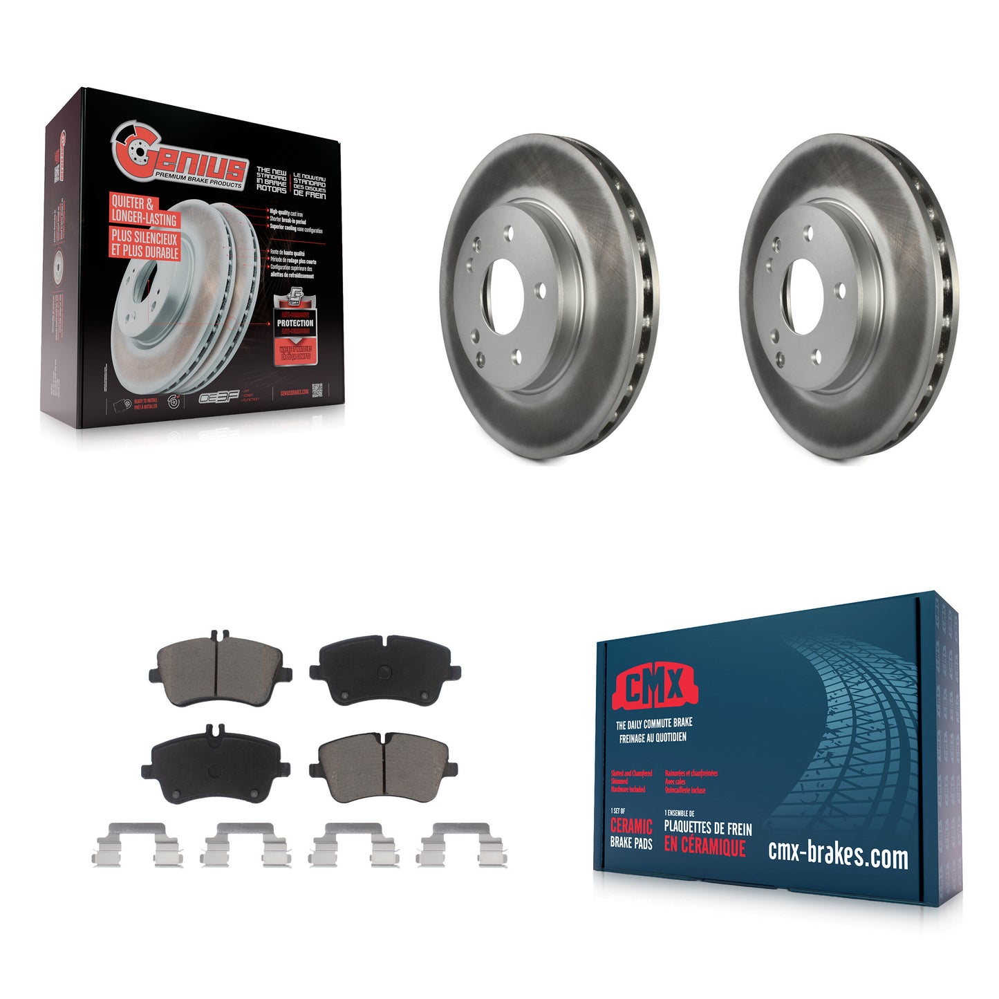 [Avant] Kit de disque (revêtu) et plaquette (céramique) de frein pour Mercedes-Benz C230 C240 KGC-100392