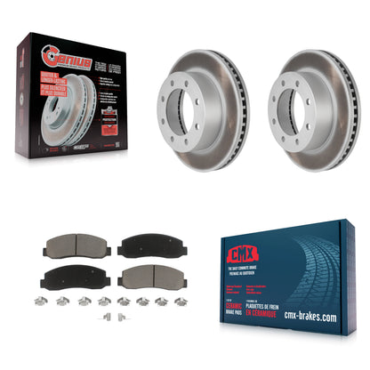 [Avant] Kit de disque (revêtu) et plaquette (céramique) de frein pour Ford F-250 Super Duty F-350 KGC-100394