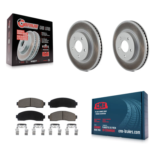 [Avant] Kit de disque (revêtu) et plaquette (céramique) de frein pour Saturn Vue Chevrolet Equinox Pontiac Torrent KGC-100404
