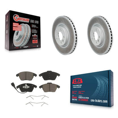 [Avant] Kit de disque (revêtu) et plaquette (céramique) de frein pour Volkswagen CC avec 340mm Diameter Rotor KGC-100408