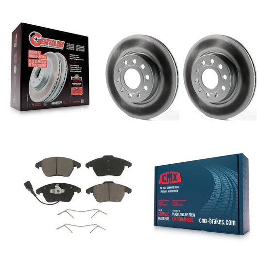 [Avant] Kit de disque (revêtu) et plaquette (céramique) de frein pour Volkswagen GTI Audi A3 Quattro avec 280mm Diameter Rotor KGC-100414