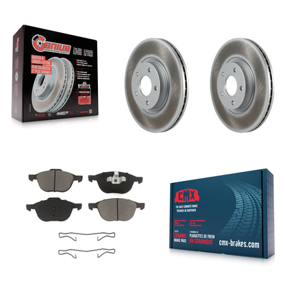 [Avant] Kit de disque (revêtu) et plaquette (céramique) de frein pour Ford Escape Volvo C-Max S40 C70 C30 V50 KGC-100419