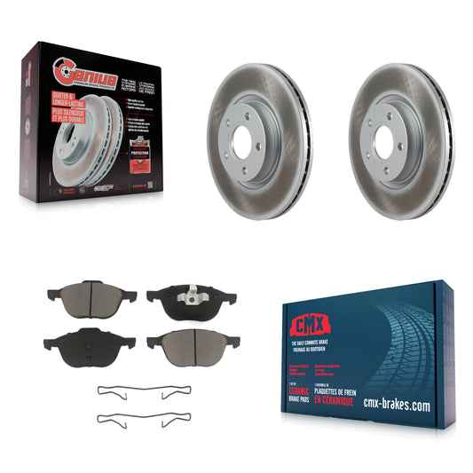 [Avant] Kit de disque (revêtu) et plaquette (céramique) de frein pour Ford Escape Volvo C-Max S40 C70 C30 V50 KGC-100419