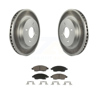 [Avant] Kit de disque (revêtu) et plaquette (céramique) de frein pour Nissan Versa Note Micra KGC-100437 par Transit Auto