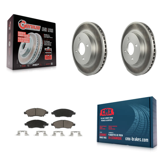 [Avant] Kit de disque (revêtu) et plaquette (céramique) de frein pour Nissan Versa Note Micra KGC-100437