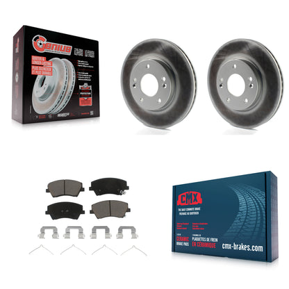 [Avant] Kit de disque (revêtu) et plaquette (céramique) de frein pour Hyundai Elantra KGC-100444