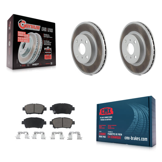 [Avant] Kit de disque (revêtu) et plaquette (céramique) de frein pour 2001-2003 Toyota Prius KGC-100454