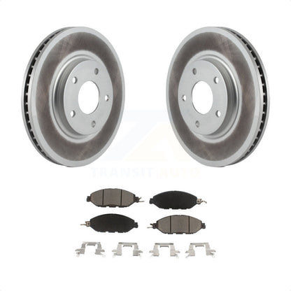 [Avant] Kit de disque (revêtu) et plaquette (céramique) de frein pour 2016 Nissan Pathfinder From 11 15 KGC-100458 par Transit Auto