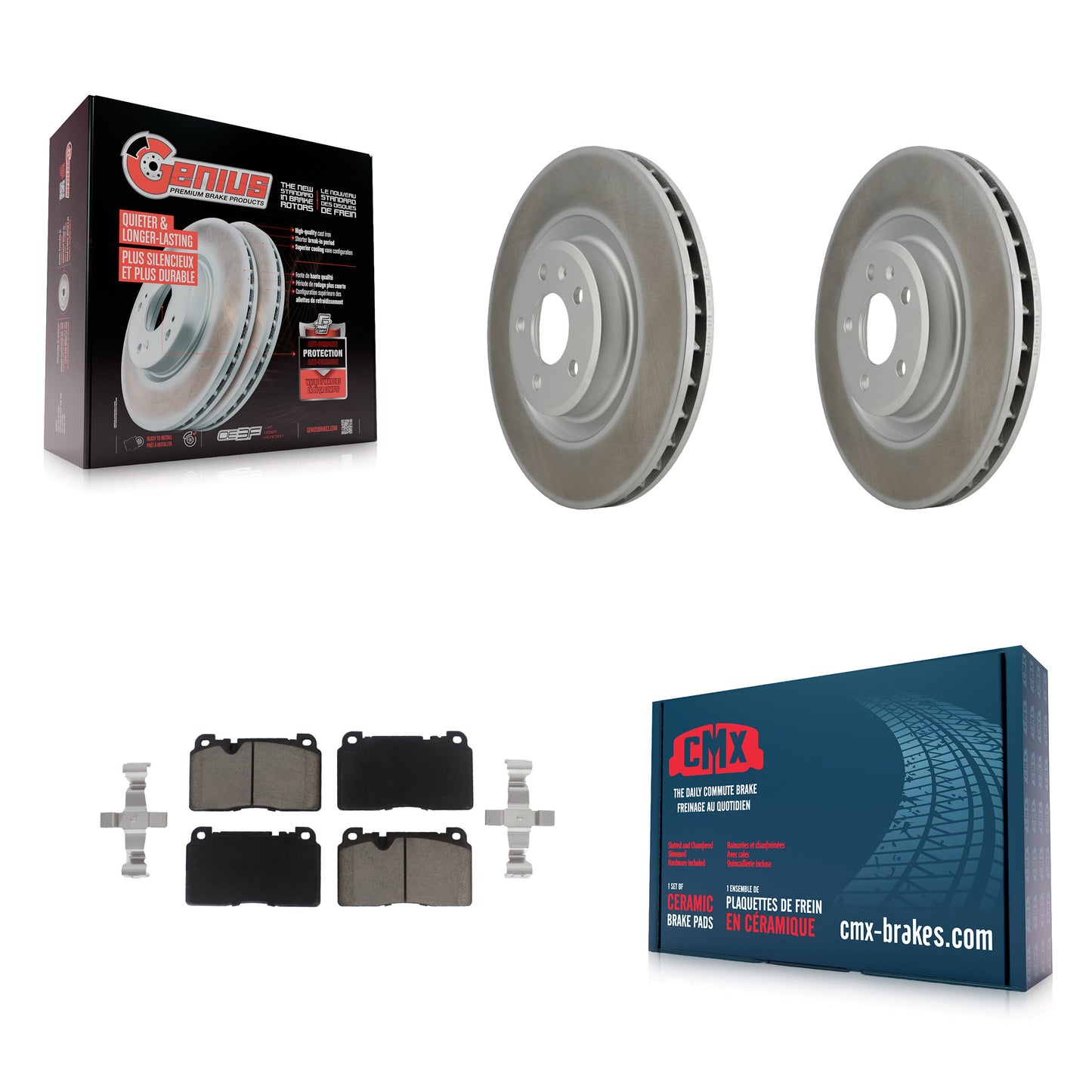 [Avant] Kit de disque (revêtu) et plaquette (céramique) de frein pour Audi Q5 KGC-100480