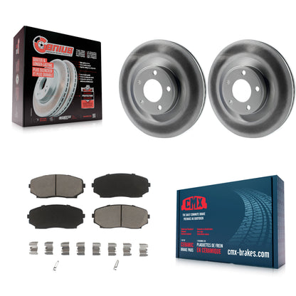 [Avant] Kit de disque (revêtu) et plaquette (céramique) de frein pour Ford Edge Lincoln MKX KGC-100485