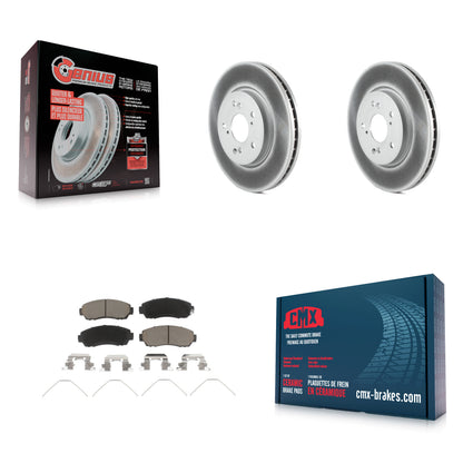 [Avant] Kit de disque (revêtu) et plaquette (céramique) de frein pour Honda CR-V Crosstour Accord KGC-100497