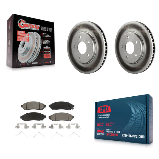 [Avant] Kit de disque (revêtu) et plaquette (céramique) de frein pour Nissan NV200 LEAF Chevrolet City Express KGC-100499