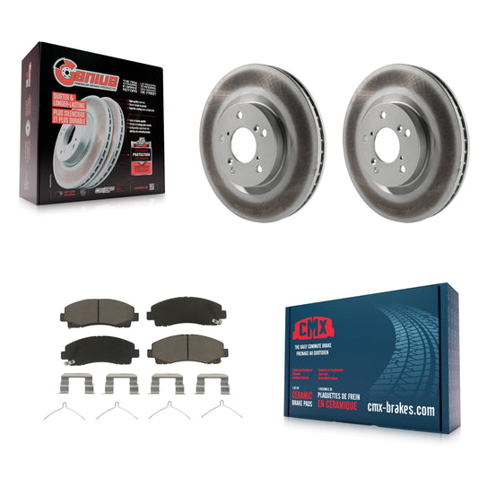 [Avant] Kit de disque (revêtu) et plaquette (céramique) de frein pour 2009-2014 Acura TL KGC-100505