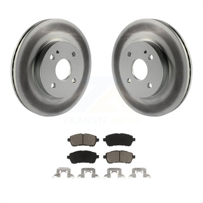 [Avant] Kit de disque (revêtu) et plaquette (céramique) de frein pour 2011-2014 Mazda 2 KGC-100506 par Transit Auto