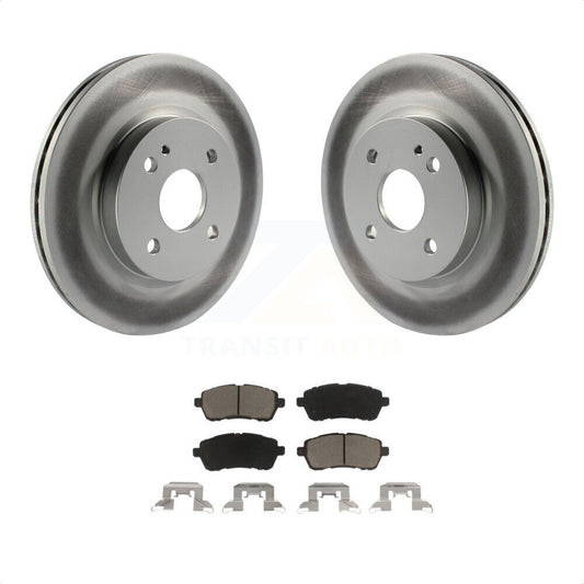 [Avant] Kit de disque (revêtu) et plaquette (céramique) de frein pour 2011-2014 Mazda 2 KGC-100506 par Transit Auto