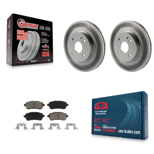 [Avant] Kit de disque (revêtu) et plaquette (céramique) de frein pour 2011-2014 Mazda 2 KGC-100506