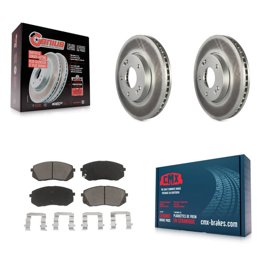 [Avant] Kit de disque (revêtu) et plaquette (céramique) de frein pour 2007-2009 Kia Rondo KGC-100507