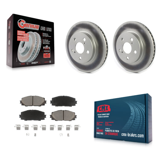 [Avant] Kit de disque (revêtu) et plaquette (céramique) de frein pour Toyota Prius Corolla Prime AWD-e KGC-100510