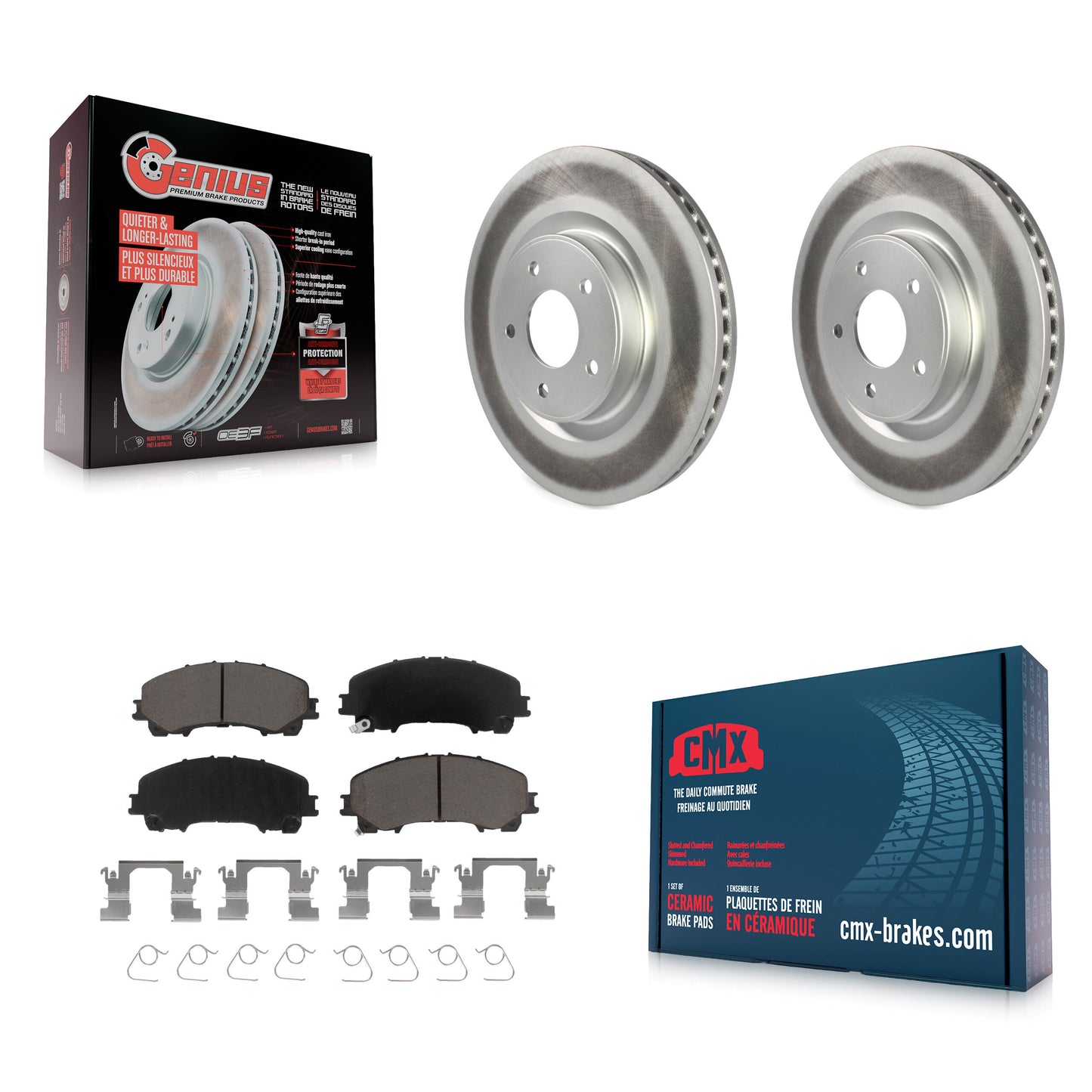 [Avant] Kit de disque (revêtu) et plaquette (céramique) de frein pour INFINITI Q50 QX50 Q60 KGC-100521