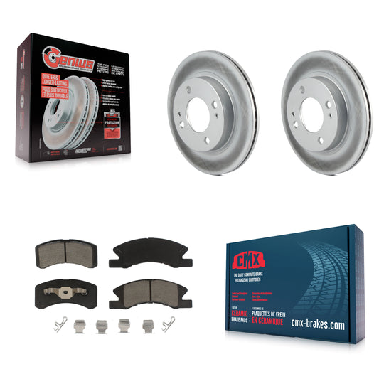 [Avant] Kit de disque (revêtu) et plaquette (céramique) de frein pour 2014-2015 Mitsubishi Mirage KGC-100525