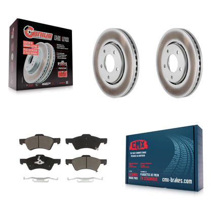 [Avant] Kit de disque (revêtu) et plaquette (céramique) de frein pour Dodge Caravan Chrysler Voyager KGC-100539