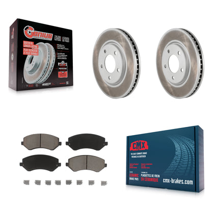 [Avant] Kit de disque (revêtu) et plaquette (céramique) de frein pour Dodge Grand Caravan Chrysler Voyager KGC-100540