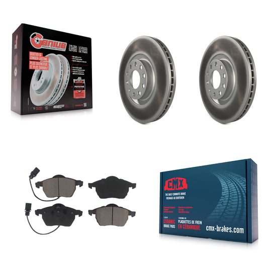[Avant] Kit de disque (revêtu) et plaquette (céramique) de frein pour Audi A6 Quattro S4 KGC-100546