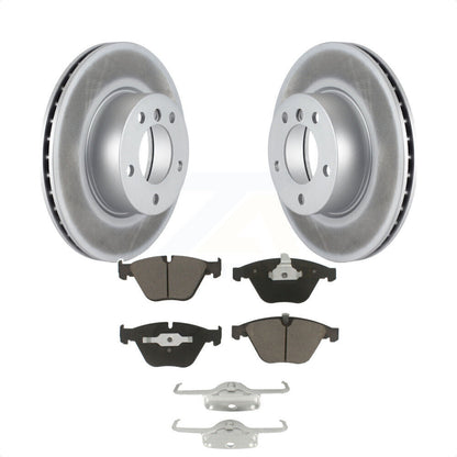 [Avant] Kit de disque (revêtu) et plaquette (céramique) de frein pour 2007 BMW 323i avec 312mm Diameter Rotor KGC-100547 par Transit Auto