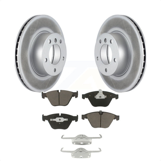 [Avant] Kit de disque (revêtu) et plaquette (céramique) de frein pour 2007 BMW 323i avec 312mm Diameter Rotor KGC-100547 par Transit Auto