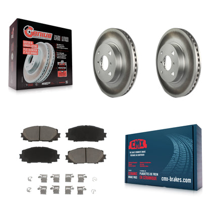 [Avant] Kit de disque (revêtu) et plaquette (céramique) de frein pour Toyota Yaris Prius C Scion iQ KGC-100549